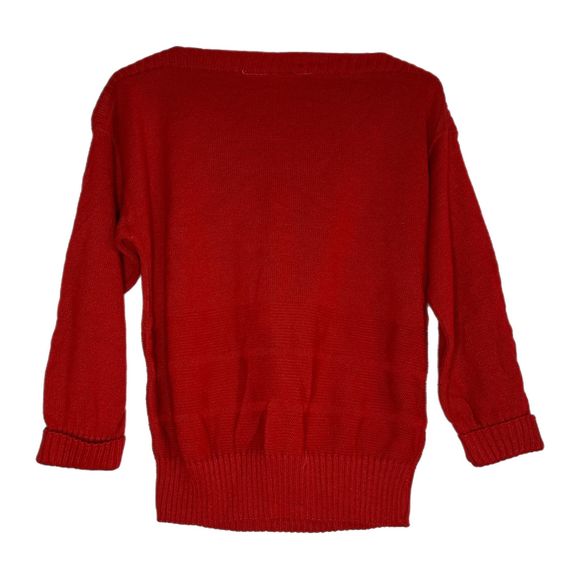 Keneth Too Vintage Red Sweater with Duck, Medium, Pre-owned - Picture 5 of 7